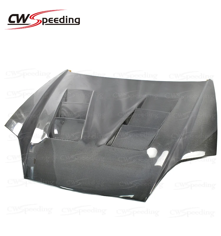 TS STYLE CARBON FIBER ENGINE HOOD BONNET for 2005 HYUNDAI GENESIS COUPE