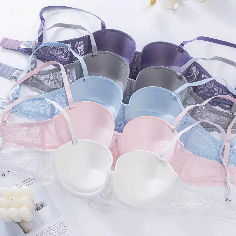 Lace Full-Cup Underwire Push-Up Bra (003) product reference view 6