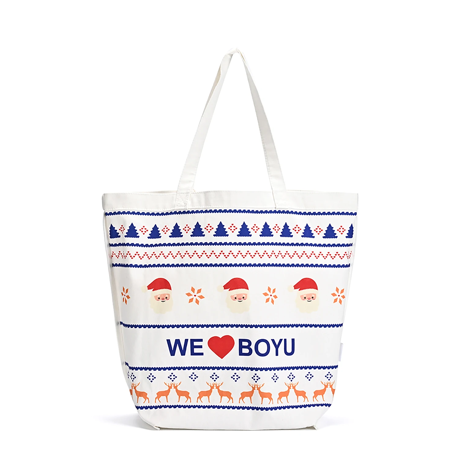 Medium Cotton Canvas Tote Bag Customized OEM Natural Colorful Eco-Friendly Letter Screen Pattern for Shopping Office Advertising manufacture