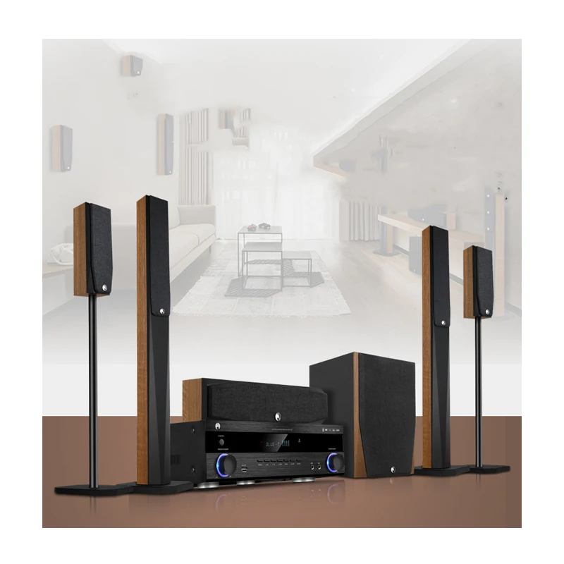 KYYSLB Home Theater System Audio Set Living Room Home TV Music Sound  Amplifier Speaker Subwoofer 3D Surround Player
