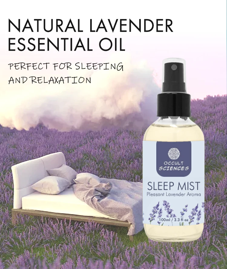 Private Label Custom Organic Essential Oil Aromatherapy Pillow Spray