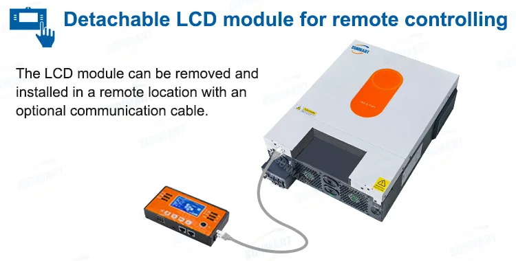 Dual Output Solar Inverter 4KW off Grid Inverter Built in Wifi Pure Sine Wave High Frequency Solar Energy Power Inverter