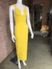 Vestido largo amarillo