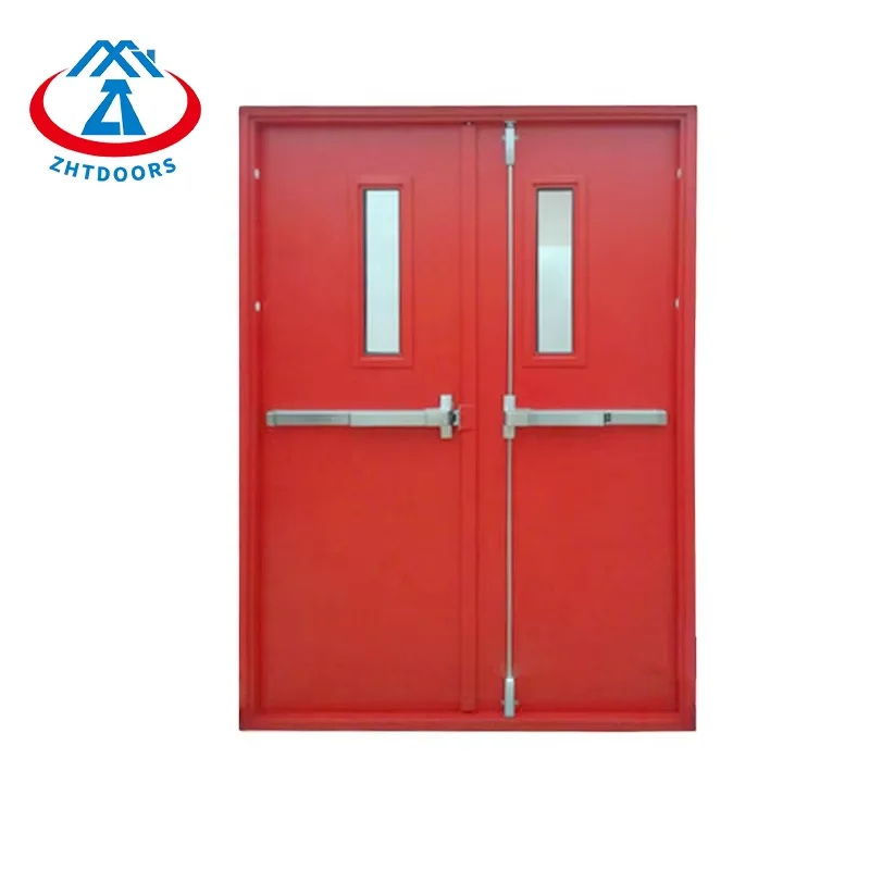 900mmWide*2200mmHigh Factory Price with Panice Bar 90 Minutes Fire Resistance Fireproof Door