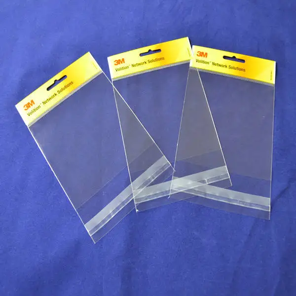 Colorful Printing Biodegradable Opp Custom Cellophane Bags Transparent Gift Packing Self