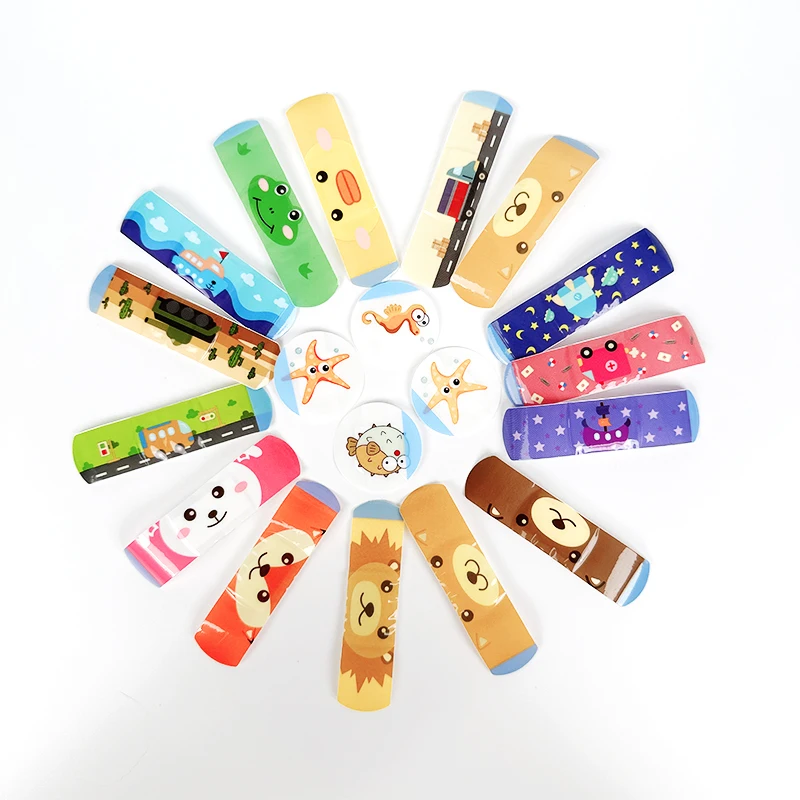 New  Cartoon Band-aid Paper Card Customization Band-aid China Factory Band Aids Plaster