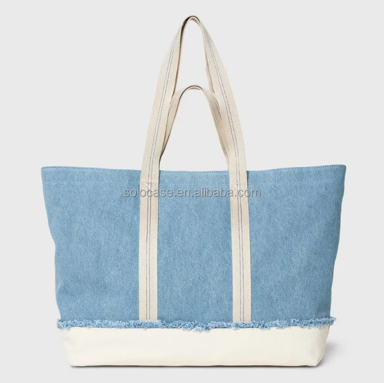 Sporty Cotton Canvas Tote Bag