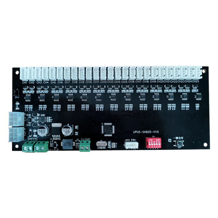 Контролна плоча за шкафчета, 25-канален контролер за тегло за умна автоматична машина за продажба на пакети, PCBA, категория на продукта