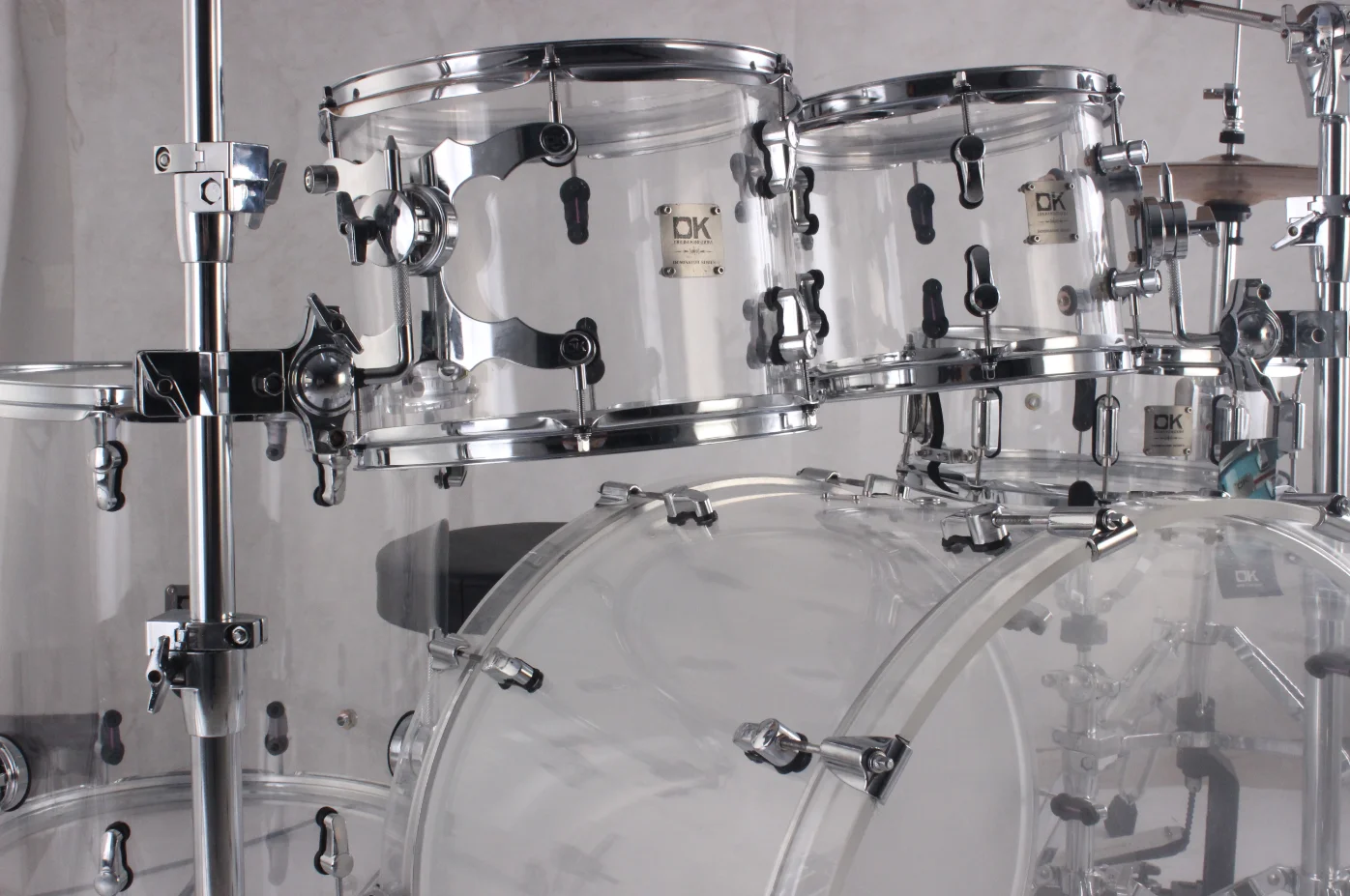 Complete in Specification Good Quality DK Acrylic Musical Drum Set