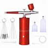 Dispensador rojo + 3 botes + pincel + aguja + gotero