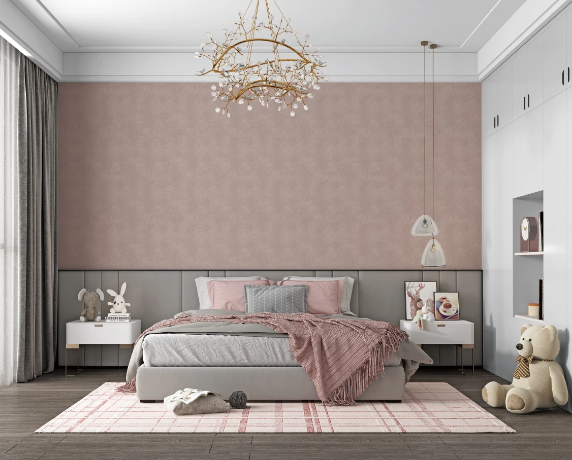 Classic Straw Texture Wallpaper Plain Solid Color Wall Paper Simple Modern Non Woven Wallpaper