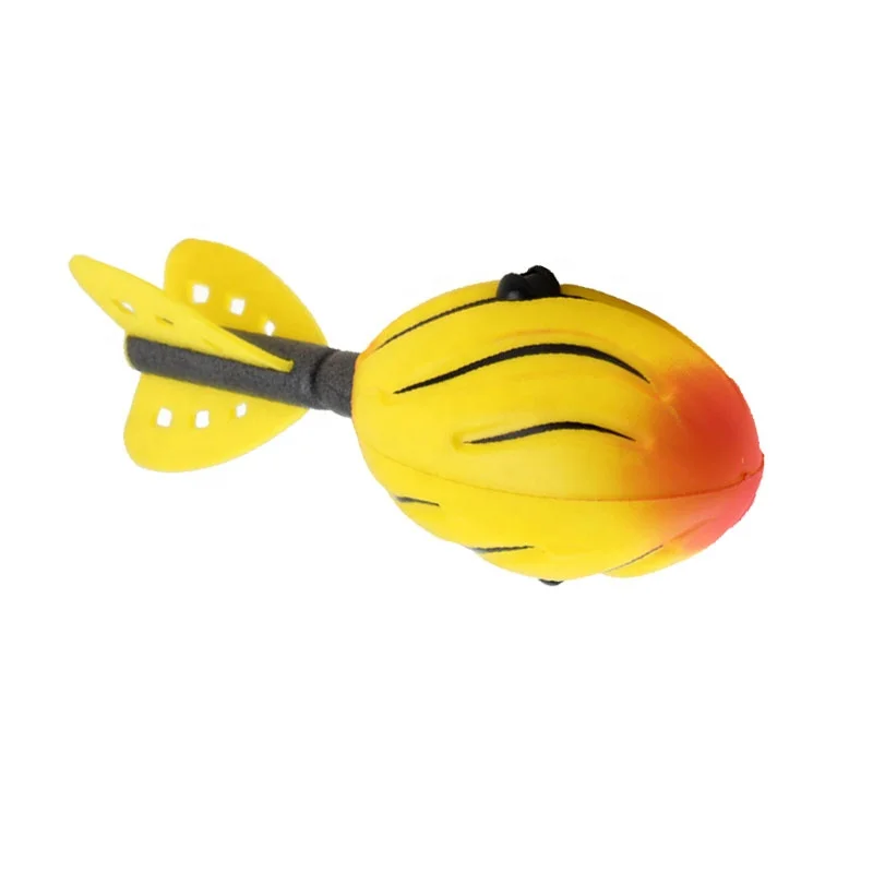 Factory Customize Logo Flying Football Hand Throw Missile Vortex Aero Howler Foam Battle Toy PU Soft Ball for Children