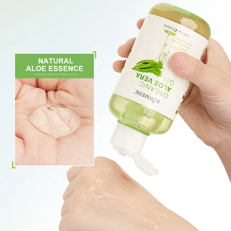 OEM/ODM Natural Organic 100% Aloe Vera Gel for Skin Lightening Moisturizing and Smoothing
