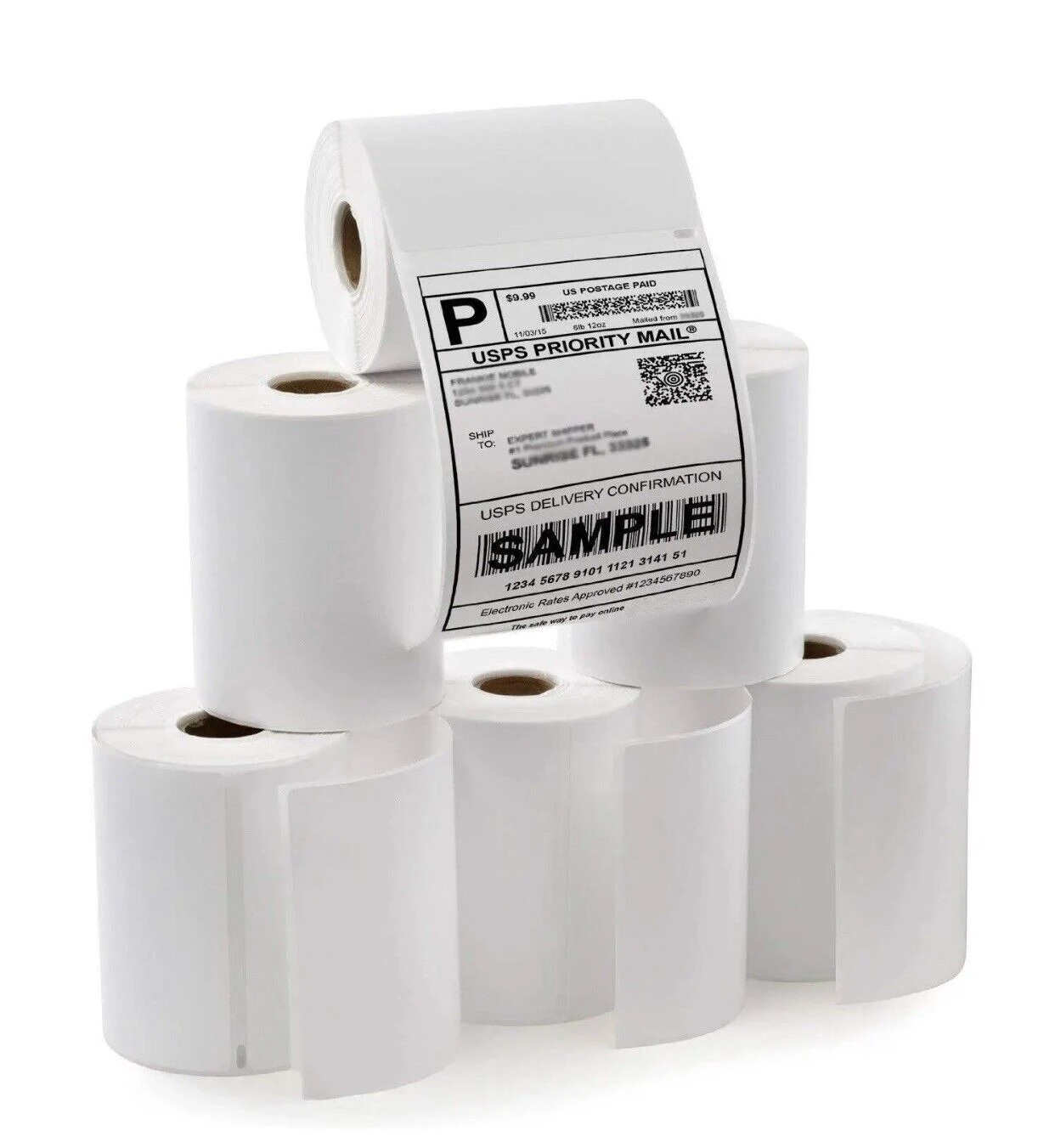 Factory Direct Selling Waterproof 4x6 Direct Thermal Shipping Labels Rolls