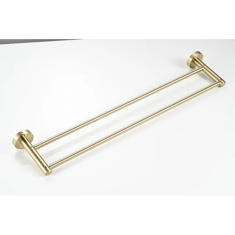 product high quality gold reinforced towel rack wall mounted bathroom accessories set towel rack cover-9