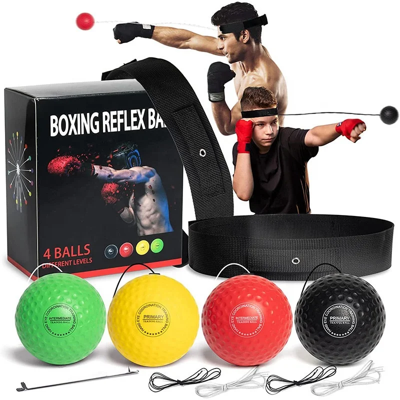 Speedball Punching Ball Boxing Speed Trainer Headband Punching Training  Head Boxing Speed Boxing Reflex Ball - Main Image