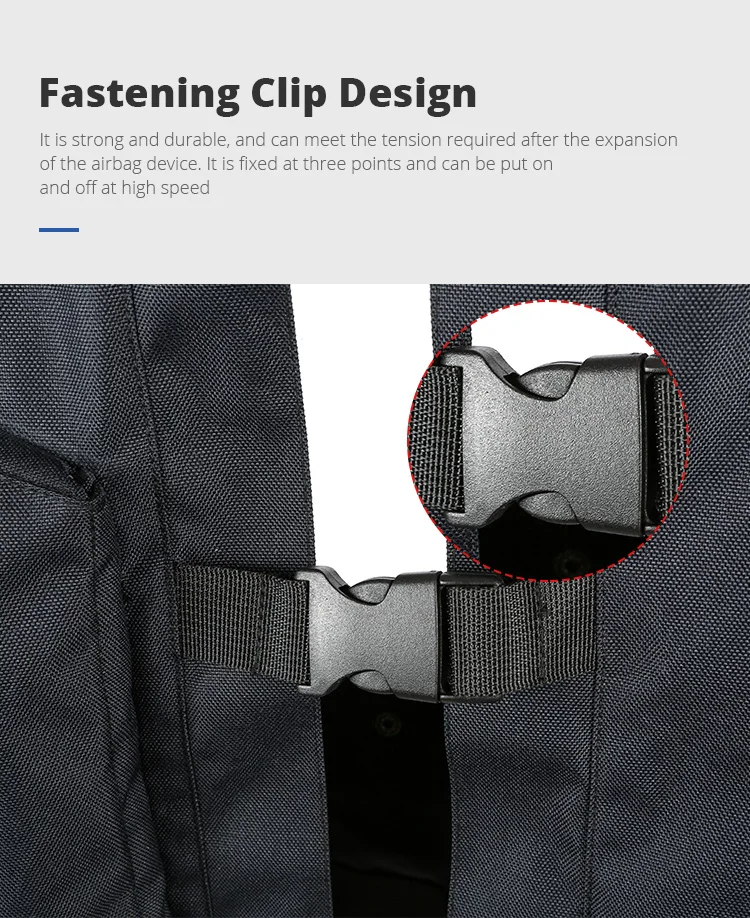 Прочные светоотражающие ленты, водонепроницаемые мотоциклетные подушки безопасности унисекс