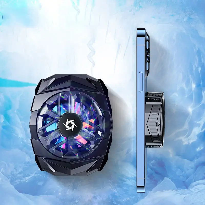 SL03 Magnetic Phone Cooler with Built-in 1200 Mah Battery Portable Gaming Wireless Phone Cooler Fan Semiconductor Cooler