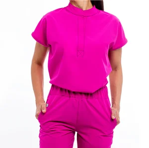 Wholesale Comfortable Breathable Stretch Spandex Medical Nurse Women's Scrubs Uniform Sets Stylish Scrub Suits Hospital