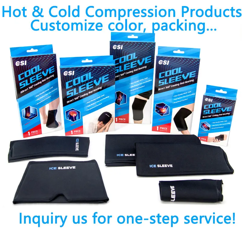 CSI Patented Gel Reusable Flexible Ice Pack Sleeve for Arm/leg