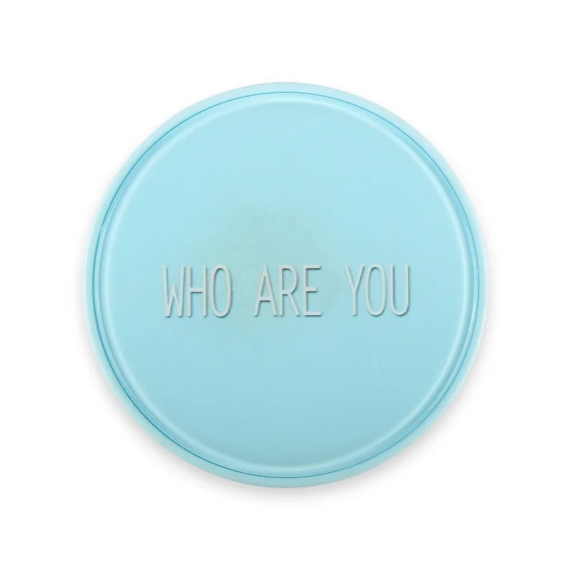 Customizable Plastic Stylish Simple round Contact Lens mate box with tweezers rainbow pattern portable set contact lens case