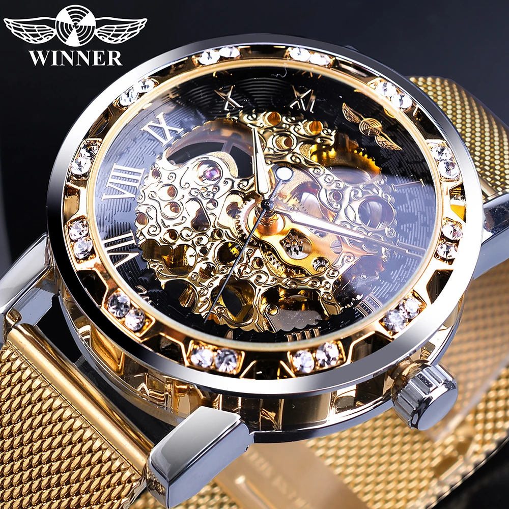 Winner Transparent Mechanical Watch Fashion Luminous