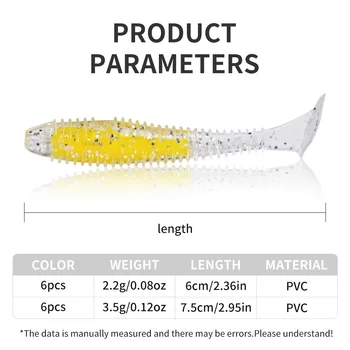 Wholesale T-Tail Lead Fish Lure Boxed, 9.5cm 20g Long Cast Glow-in-the-Dark Fishing Lure, JIG Lead Head T-Tail Soft Bait – Soft Lure – view 4