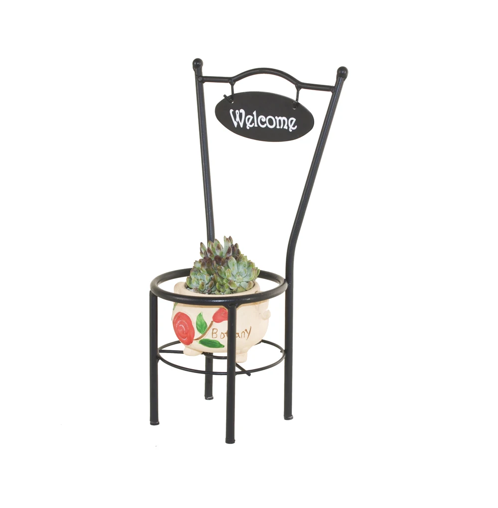 welcome chair plant stand