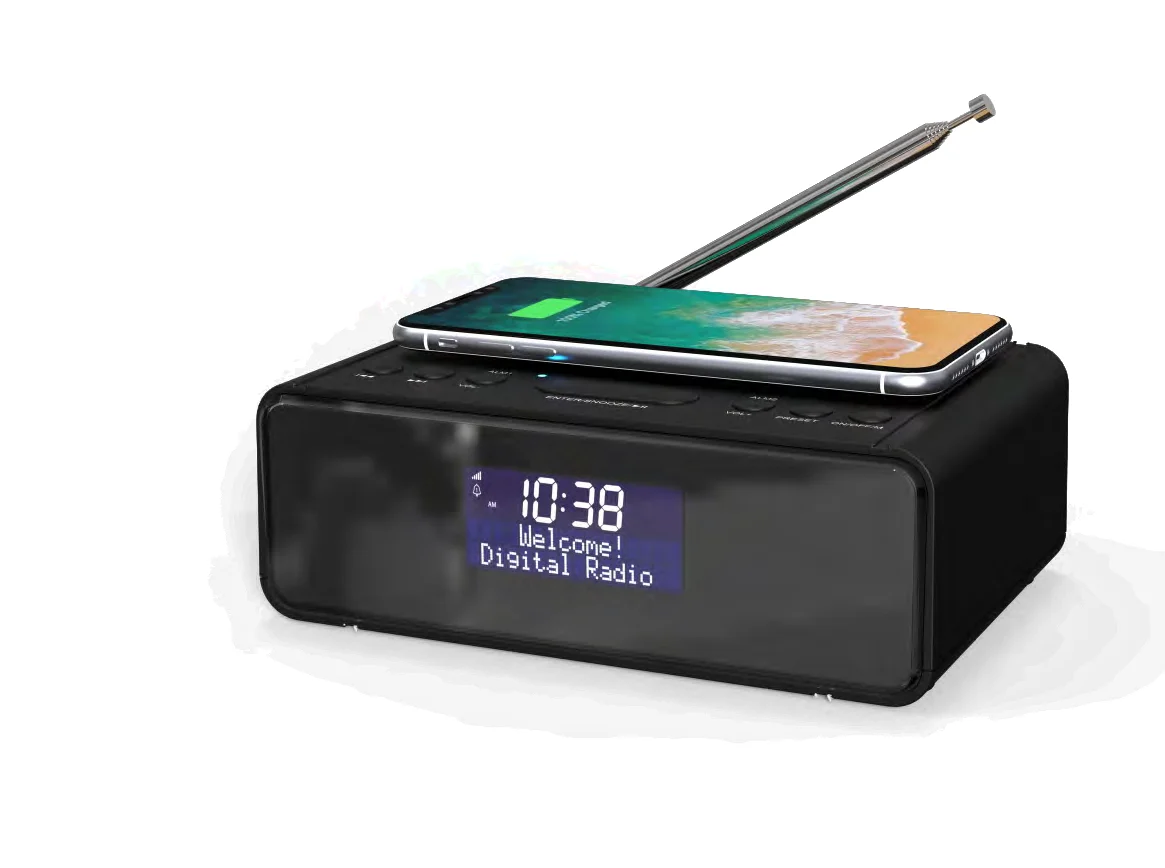 Custom Wireless Phone Charging Bluetooth Clock Radio Buy Durable Clock Radio intellienger