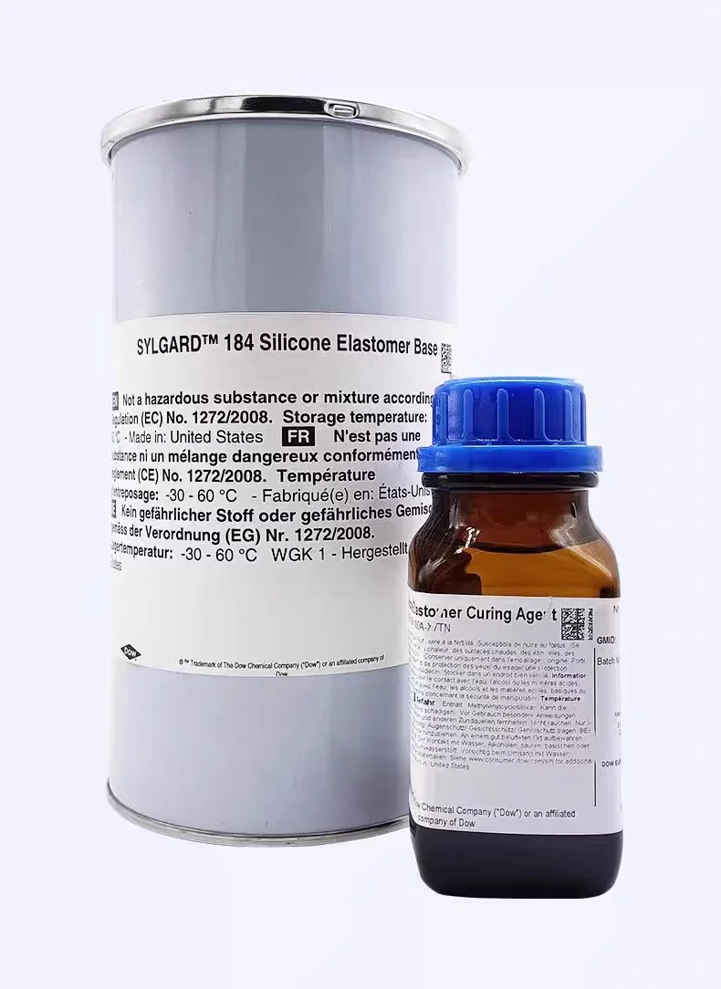 DC184 Original PDMS Polydimethylsiloxane High Transparency Optical Adhesive