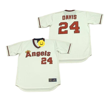 Wholesale Men's California 24 Chili Davis 25 Don Baylor Jim