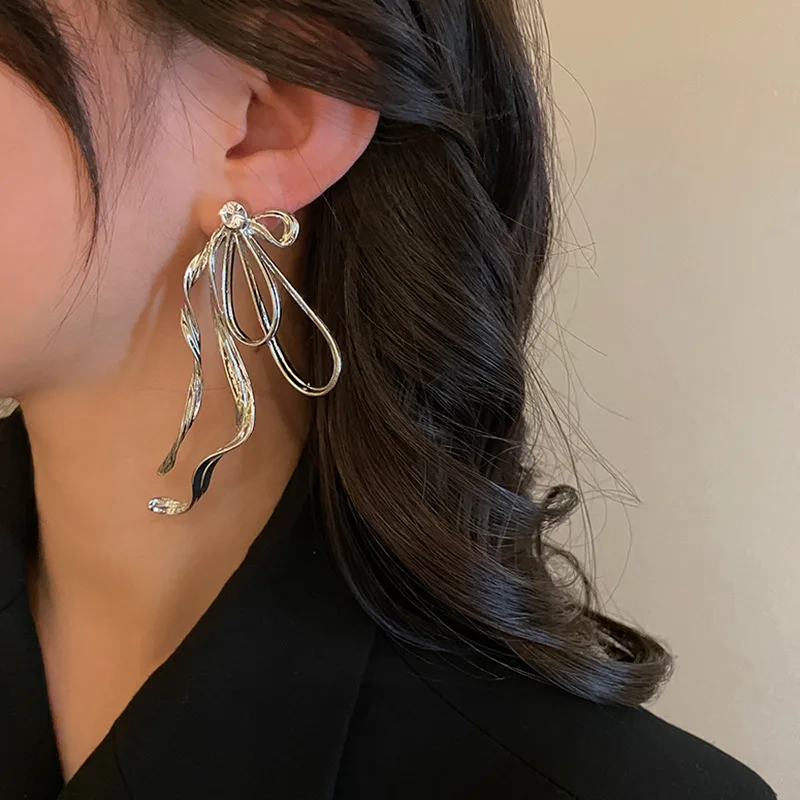 alloy drop earrings