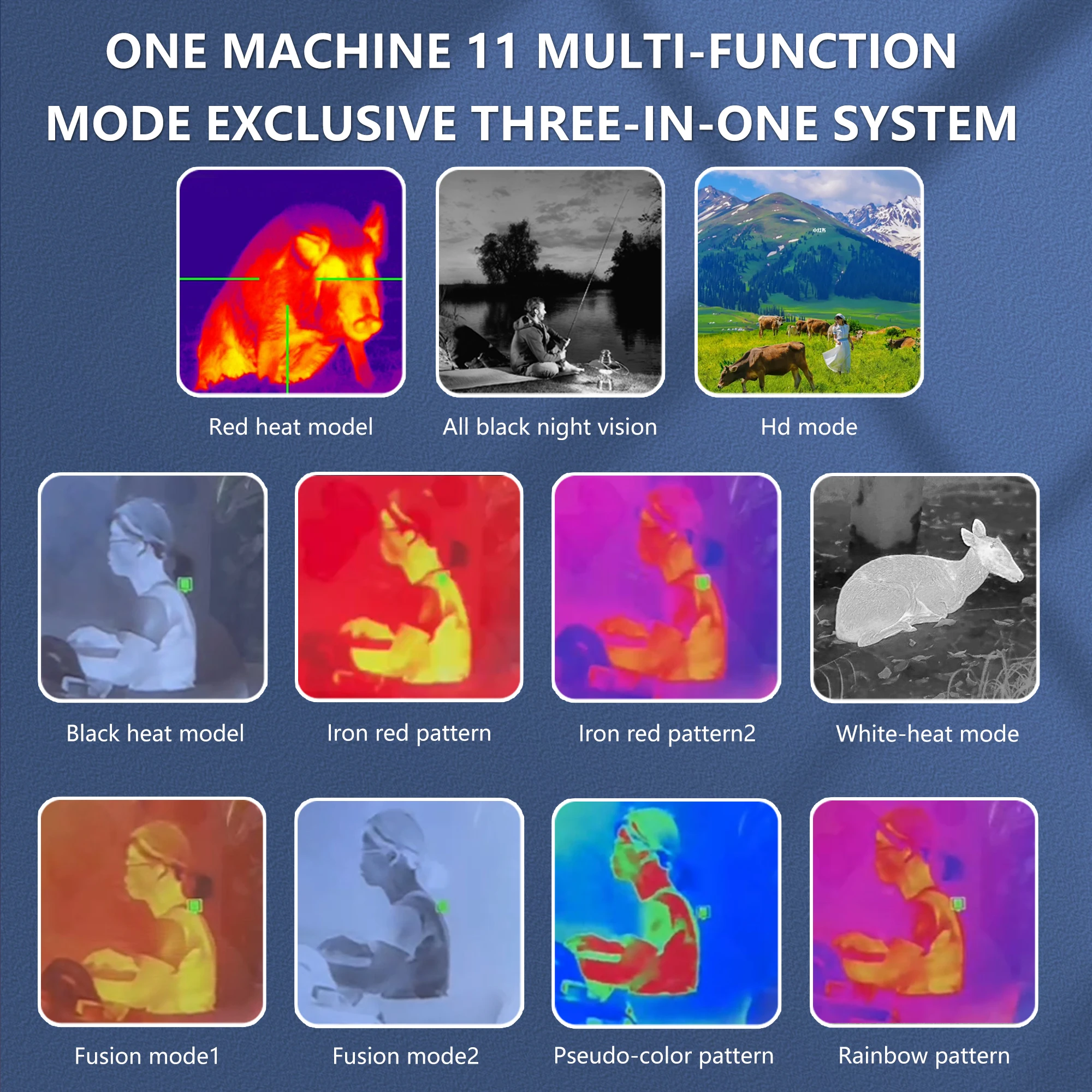 Dispositif de Vision nocturne binoculaire à imagerie thermique infrarouge  MV265 7X, portée monoculaire extérieure HD, Vision nocturne à imagerie