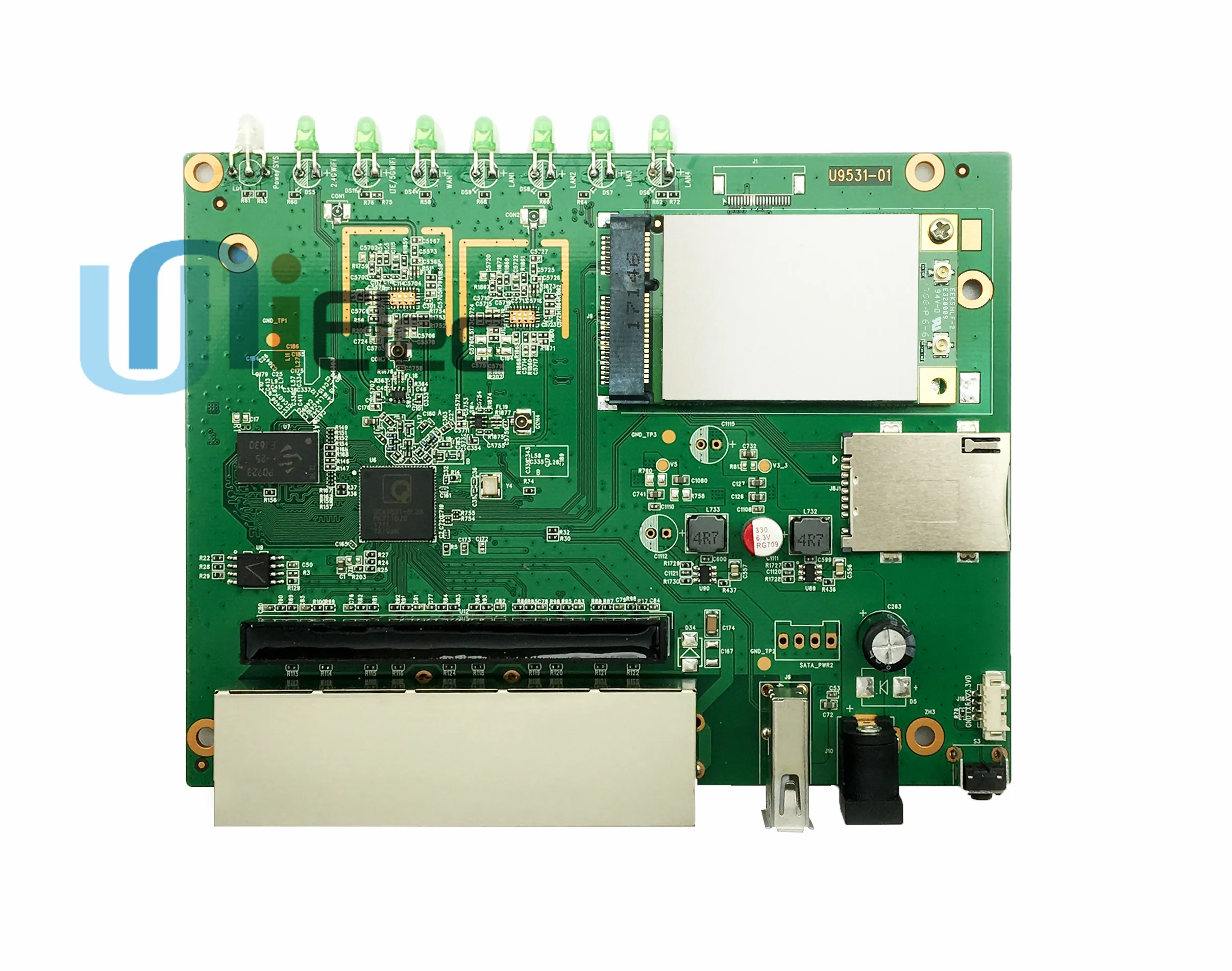 Устройство, док-станция Qualcomm QCA9531 2,4G маршрутизатор брандмауэра OpenWRT qsdk MT7612 чипсет, Wi-Fi, при создании PCBA ODM OEM изготовленный на заказ сим-карты доска