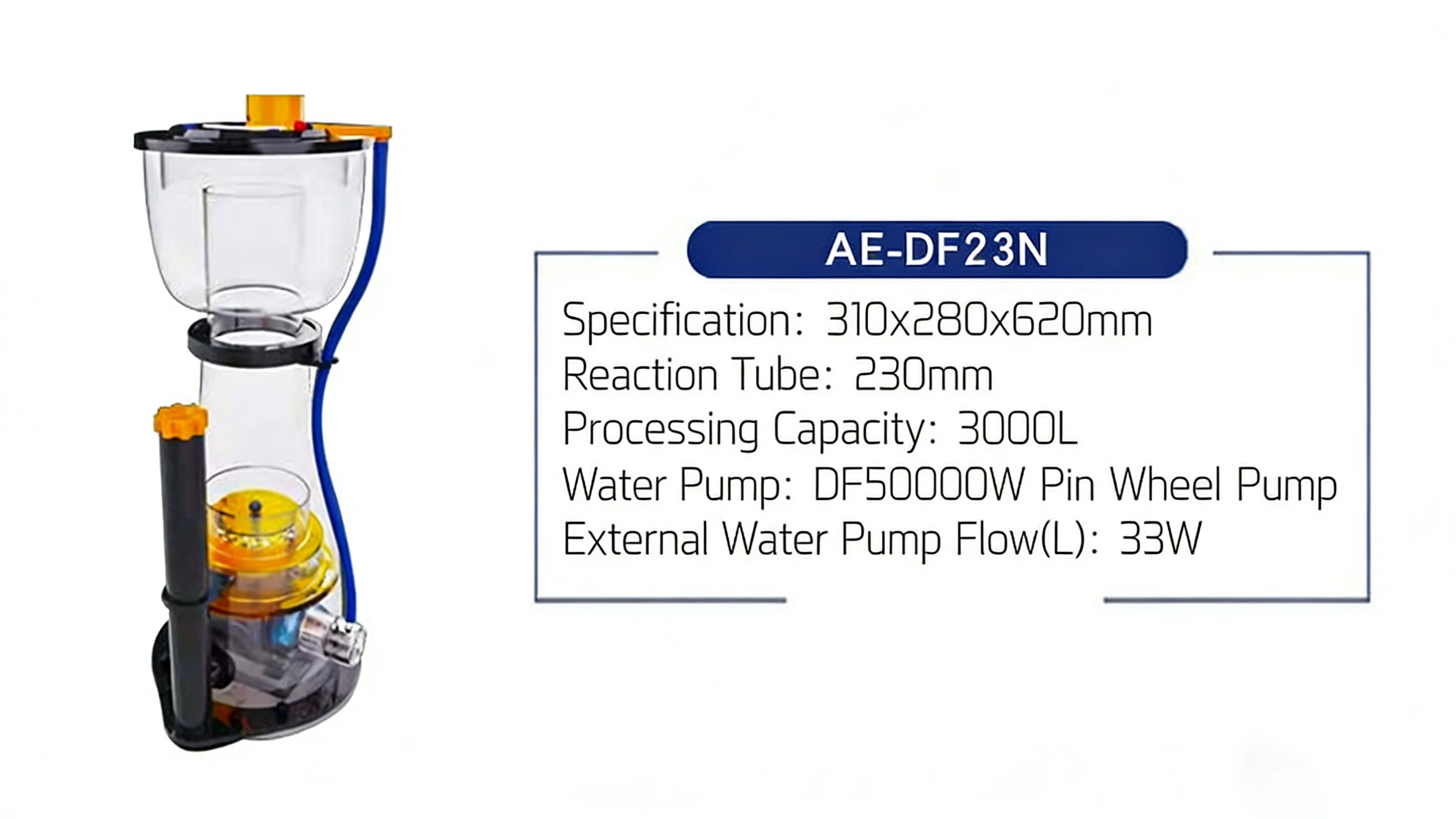 AQUA EXCEL DF13N/16N/18N/20N/23N/30N Internal Protein Skimmer with