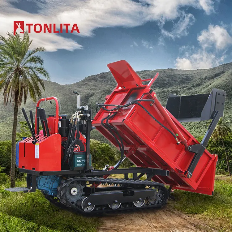 Бесплатная доставка Садовый небольшой гусеничный самосвал 500 кг 800 1 2 тонны 5 мини-самосвал