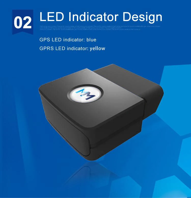 OBD2 SMS Web App Software GPS Tracker Automotive Use Device with History Playback 12-Month Warranty
