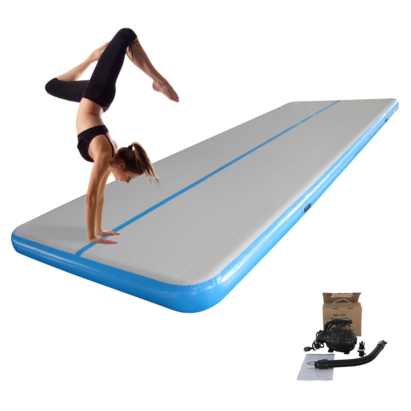 Custom 2-16M Inflatable Air Track Taekwondo Gymnastics Mattress Outdoor 10-20FT Fitness Airtrack Equipment Mattress