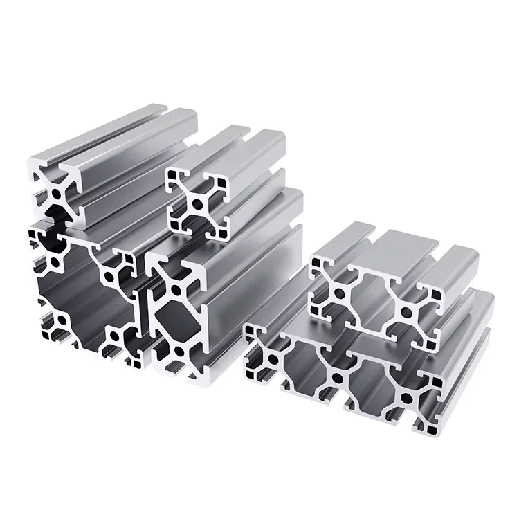 3030/3060/3090/30120/6090/60120 Mga Europanong Pamantayan sa Industriyal na Aluminium Profile 6000 Serye, Kuwadrado, Dekorasyon, Libreng Pagputol