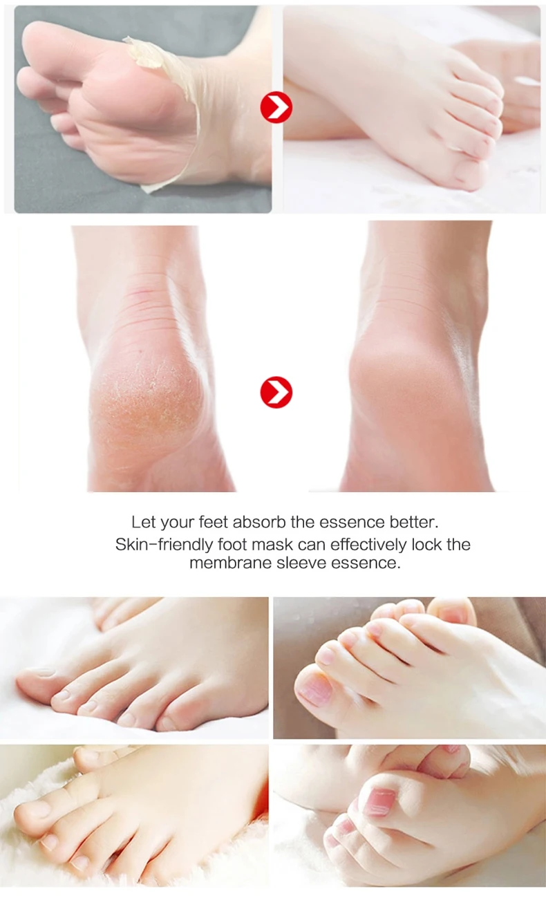 Foot Exfoliation Peeling Mask Lavender Remove Dead Skin Nourishing Whitening Foot Mask