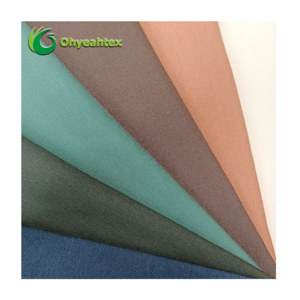 Супермягкая высокоэластичная приятная для кожи 93% г/м2 7% вискоза спандекс одинарная трикотажная ткань одежды