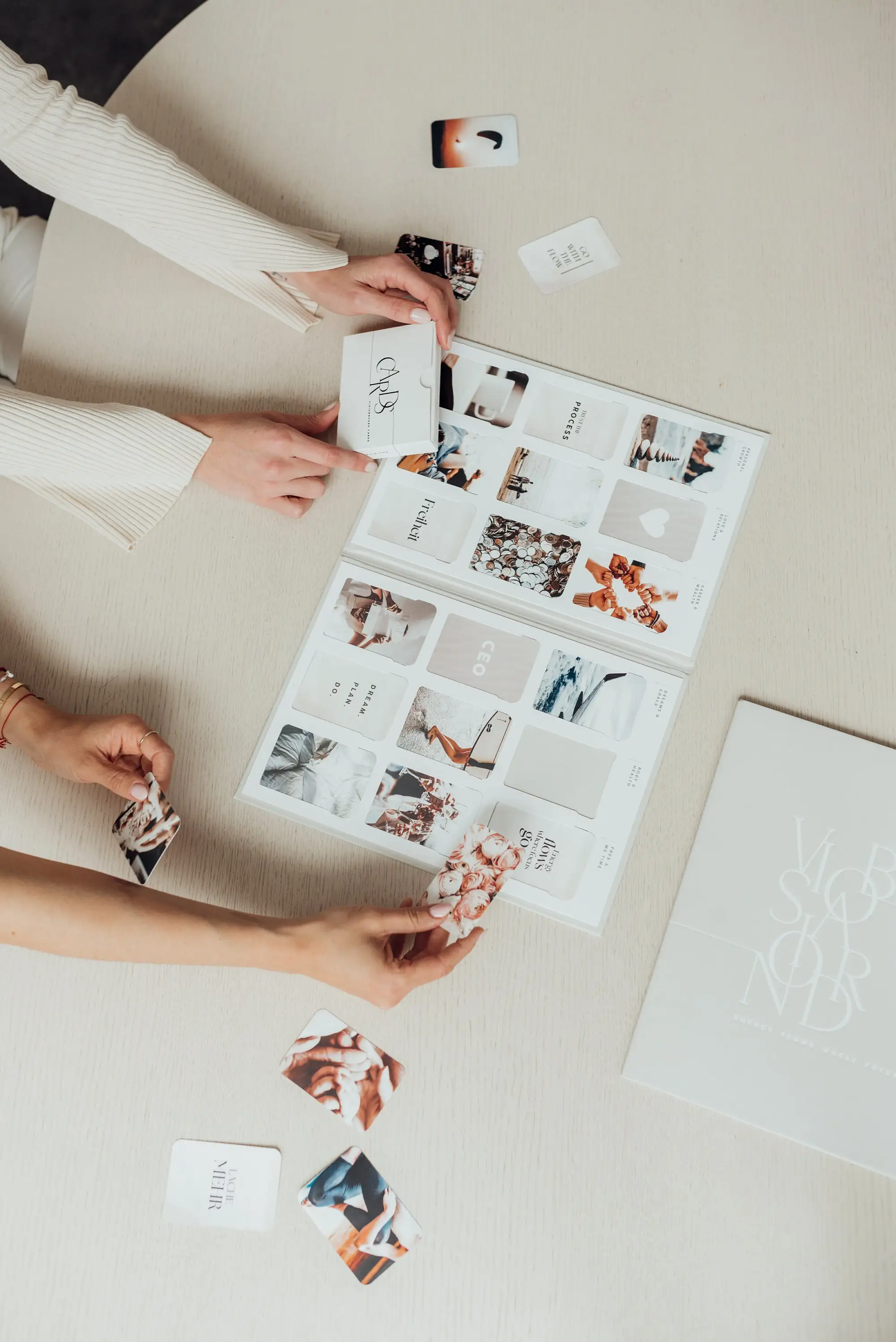 Индивидуальная печатная доска для настроения поставляет новое издание набор карт журнала С