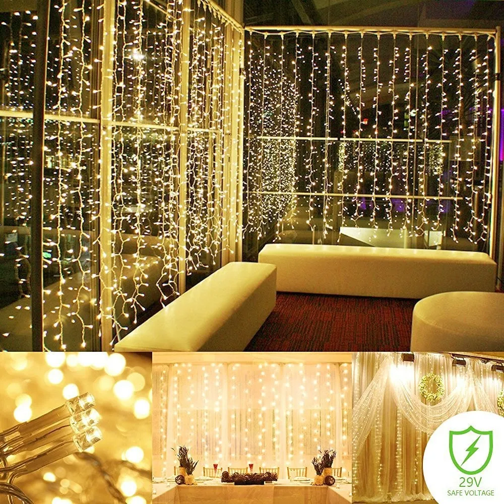 IP65 Waterproof 100 LED String Lights 10 Meter Long Warm White Rubber Fairy Lights for Outdoor Decorative Use for Christmas