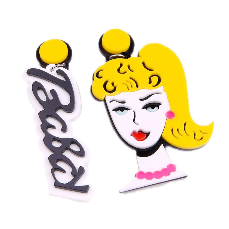 Women Earrings Acrylic Fashion Eardrop Party Hip Hop Beautiful Girls