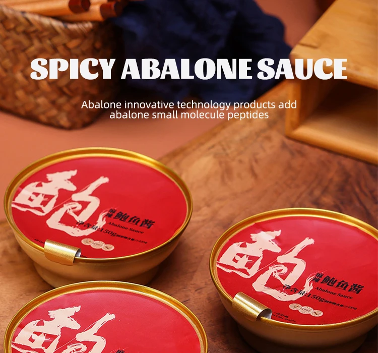 Wholesale Chinese Food Seafood Abalone Sauce Healthy Exotic Canned
