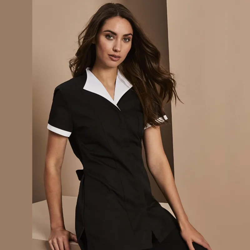 knee length dresses for ladies Female Housekeeping Uniforms - Professional & Comfortable Workwear