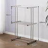 Pied réglable double longueur 80 en acier inoxydable