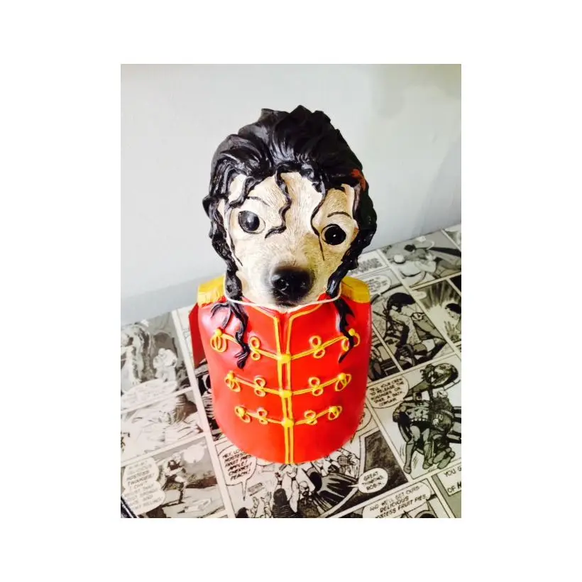 2024 Michael Jackson Custom Dog Poodle Figurine & Ornament - OEM