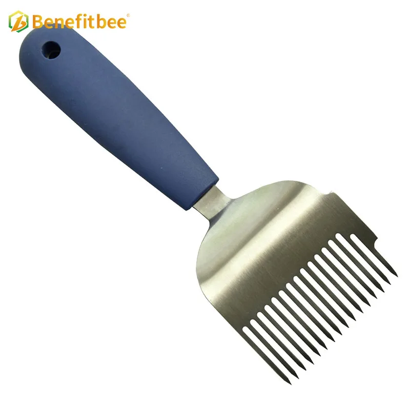 Beekeeping Tool Rubber Handle Uncapping Forks Honey Honeycomb Scraper