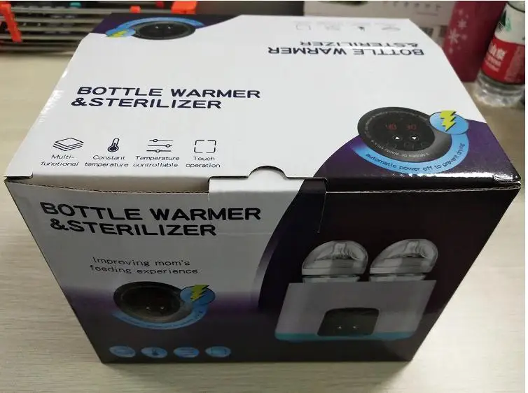 Baby Bottle Warmer Bottle Sterilizer Smart Portable Bottle Warmer and Baby Food Heater with LCD Real-time Display Fast Warming